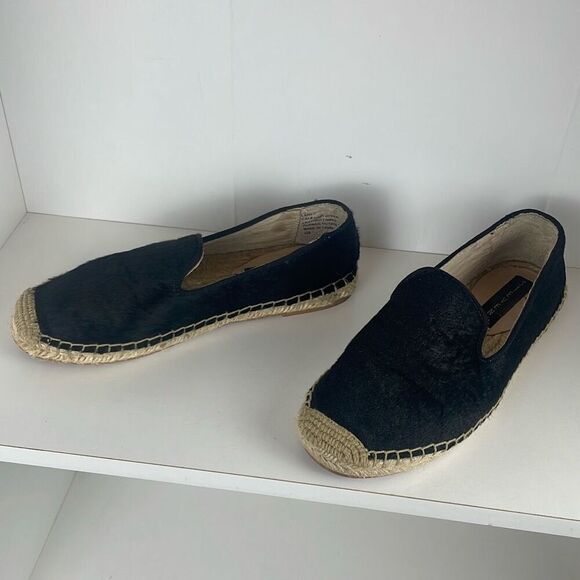 Steve Madden Lanii Hair Calf Espadrille Loafers 7 - Picture 3 of 12